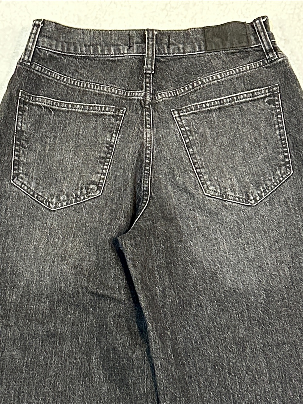 Madewell The Perfect Vintage Wide Leg Crop Jean size 27 Robles Wash Black - Picture 11 of 16